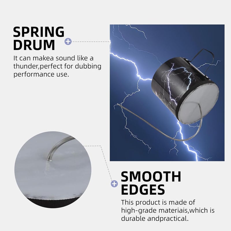 summvox 6 Inch Thunder Drum,Spring Drum,Sound Effect Instrument,Thunder Tube Sound Maker Thunder Sound Simulation,For Large Gatherings Sports Events Celebrations - Image 5